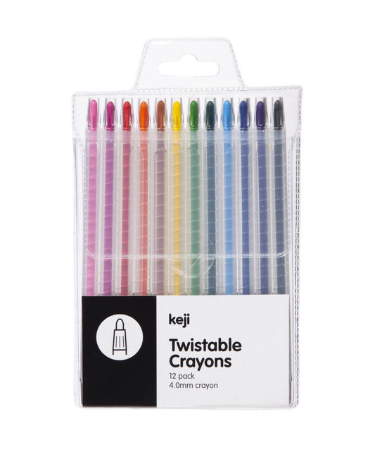 Keji Twistable Crayons 12 Pack (colouring)