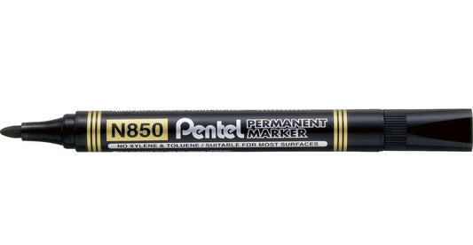 Black Permanent Marker, Pentel Bullet Tip N850 1.5mm